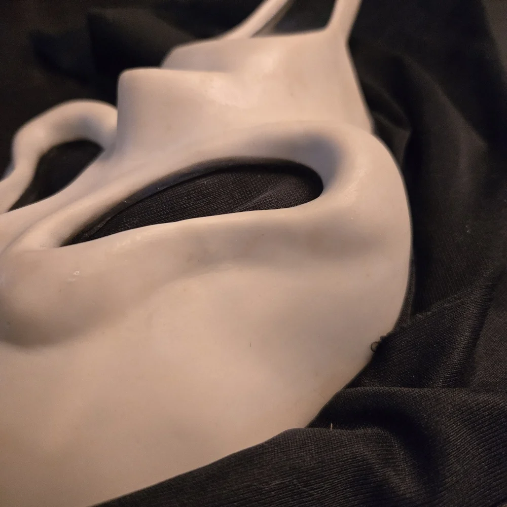 Vintage 90s Ghost Face Scream Mask Easter Unlimited Glow In Dark